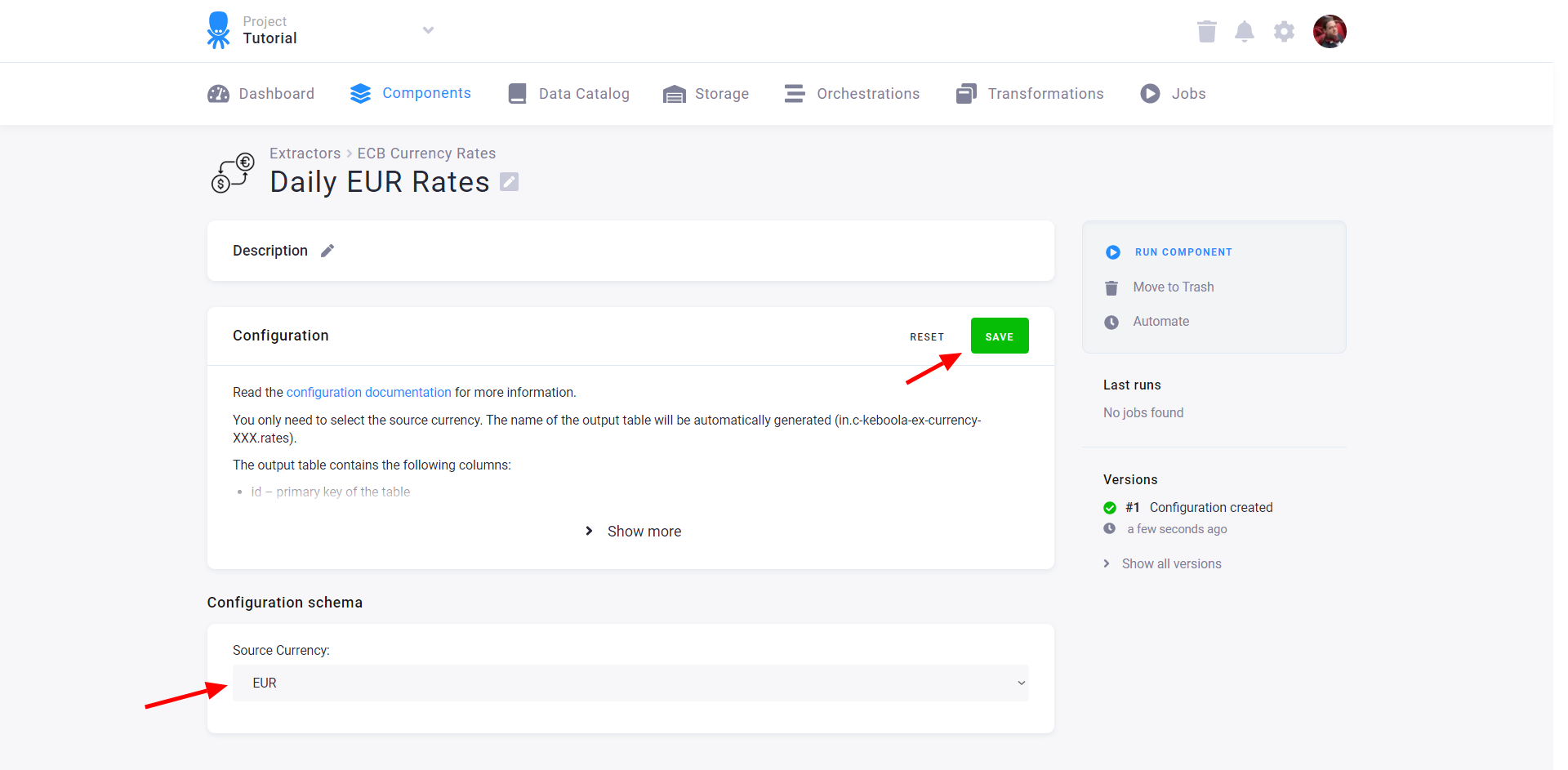 Screenshot - Set Parameters
